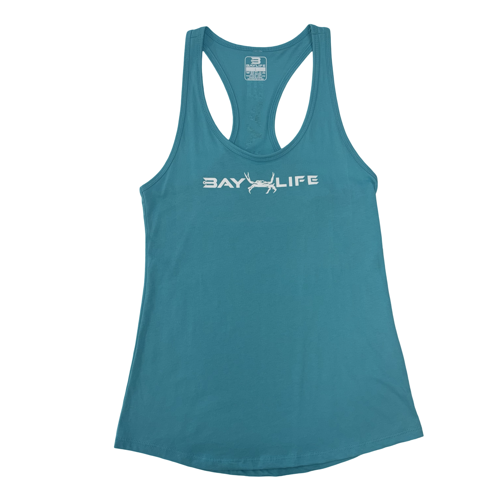 BAY LIFE CRAB LADIES RACERBACK TANK