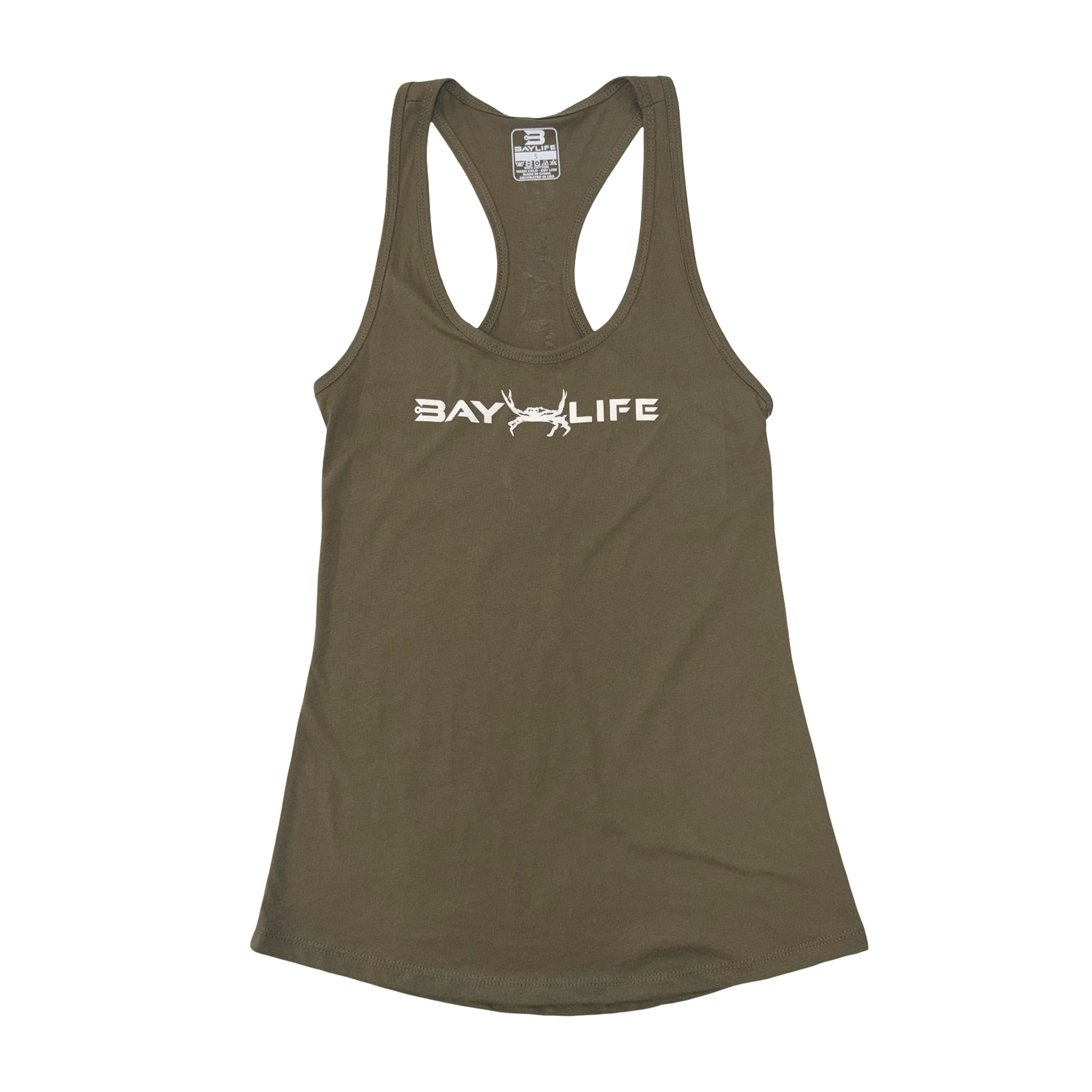 BAY LIFE CRAB LADIES RACERBACK TANK