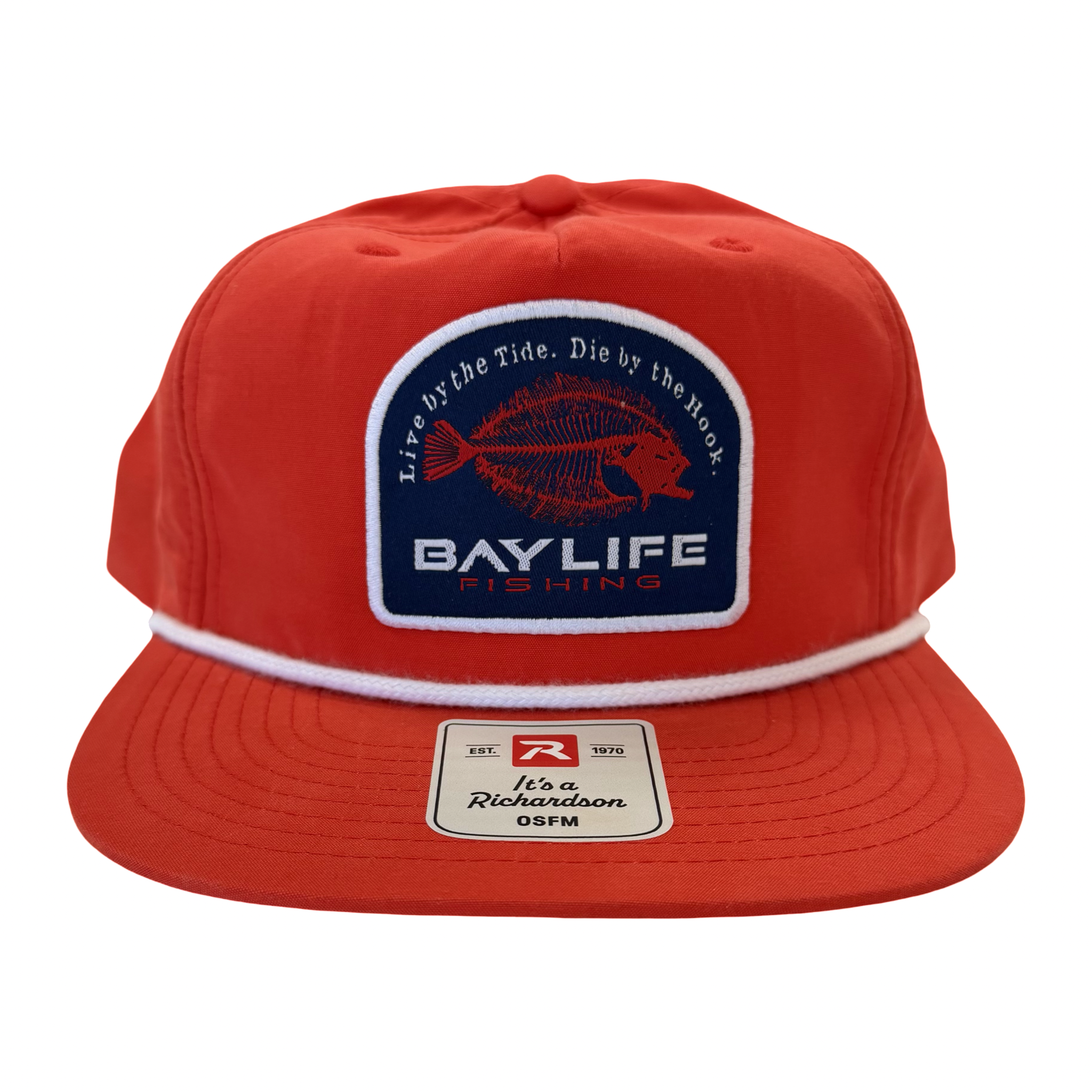 GRAMPS HAT | RED W/ FLOUNDER SKELETON