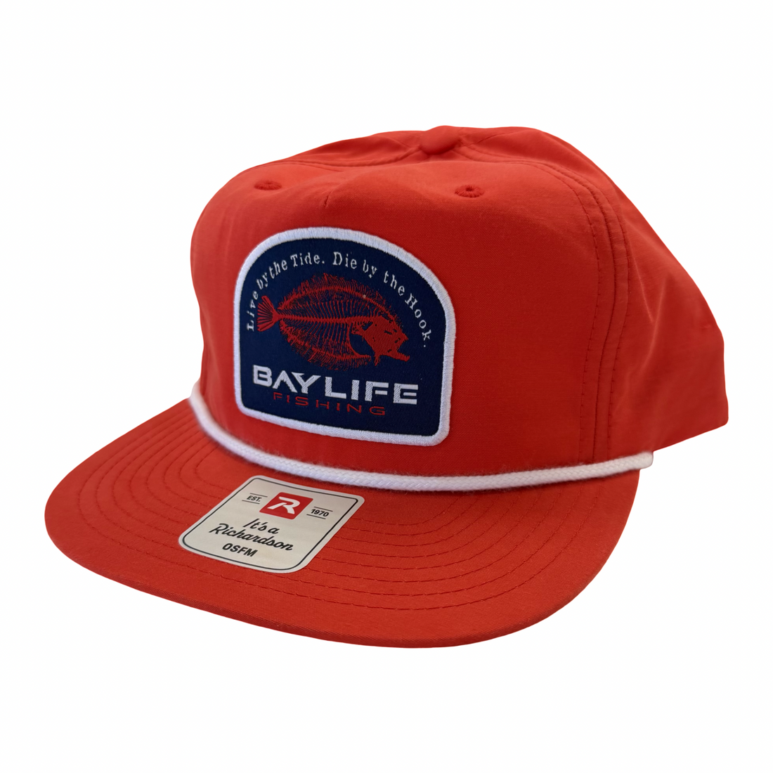 GRAMPS HAT | RED W/ FLOUNDER SKELETON
