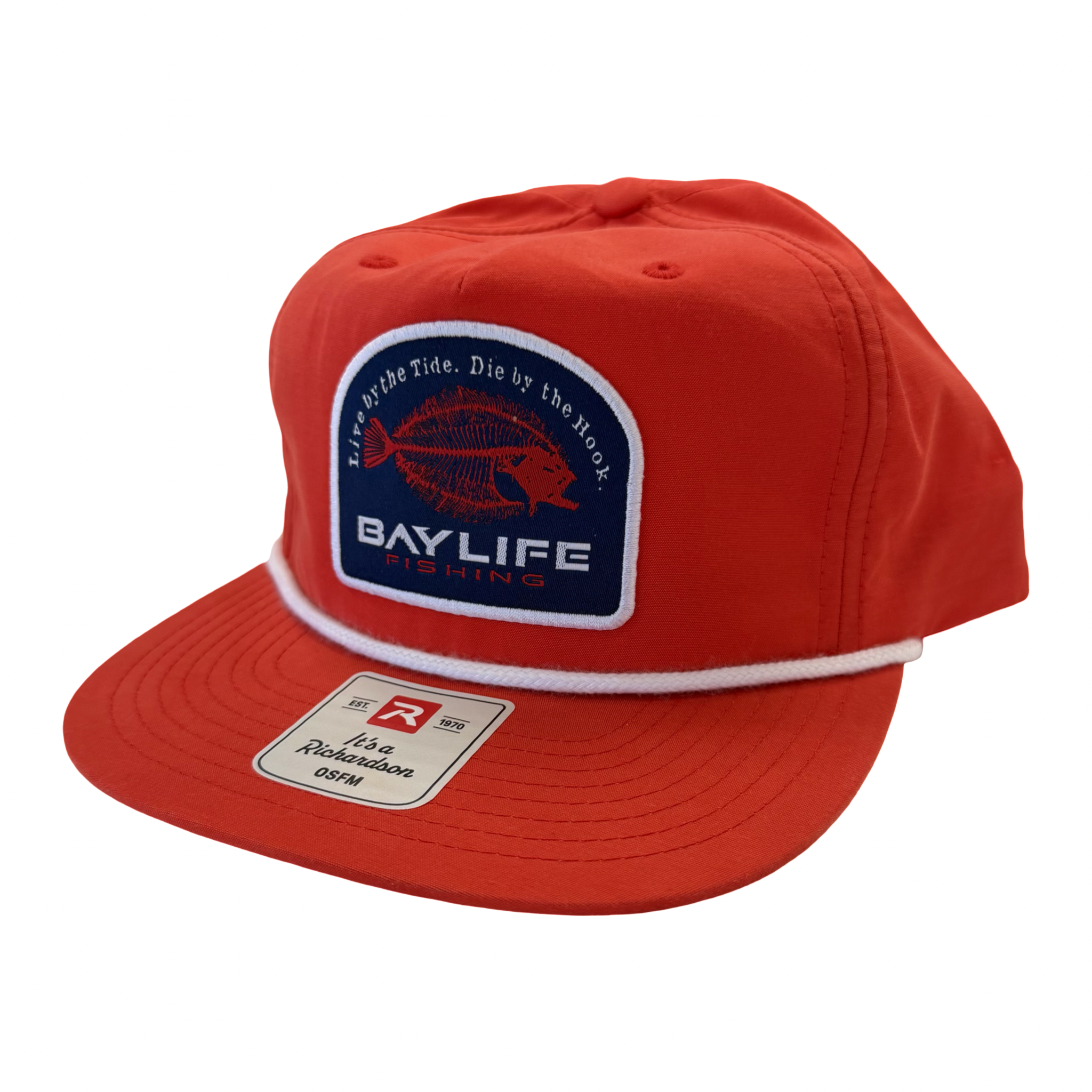 GRAMPS HAT | RED W/ FLOUNDER SKELETON
