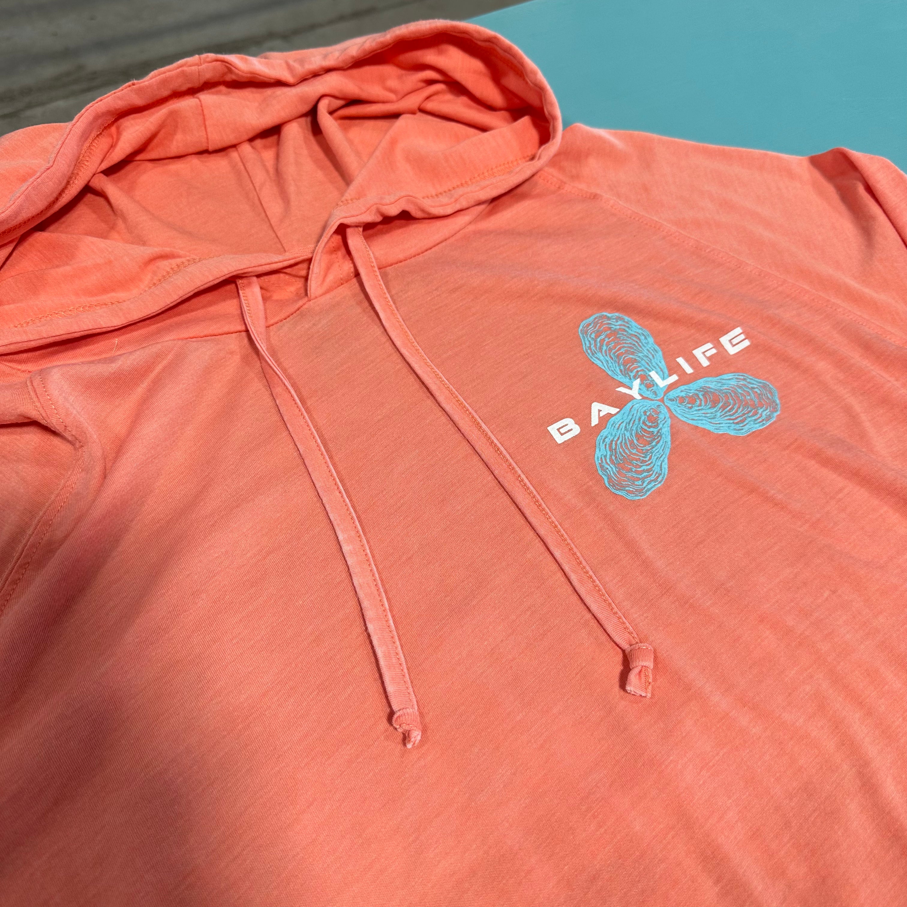 OYSTER PROPELLER SUNBURN HOODIE | CORAL