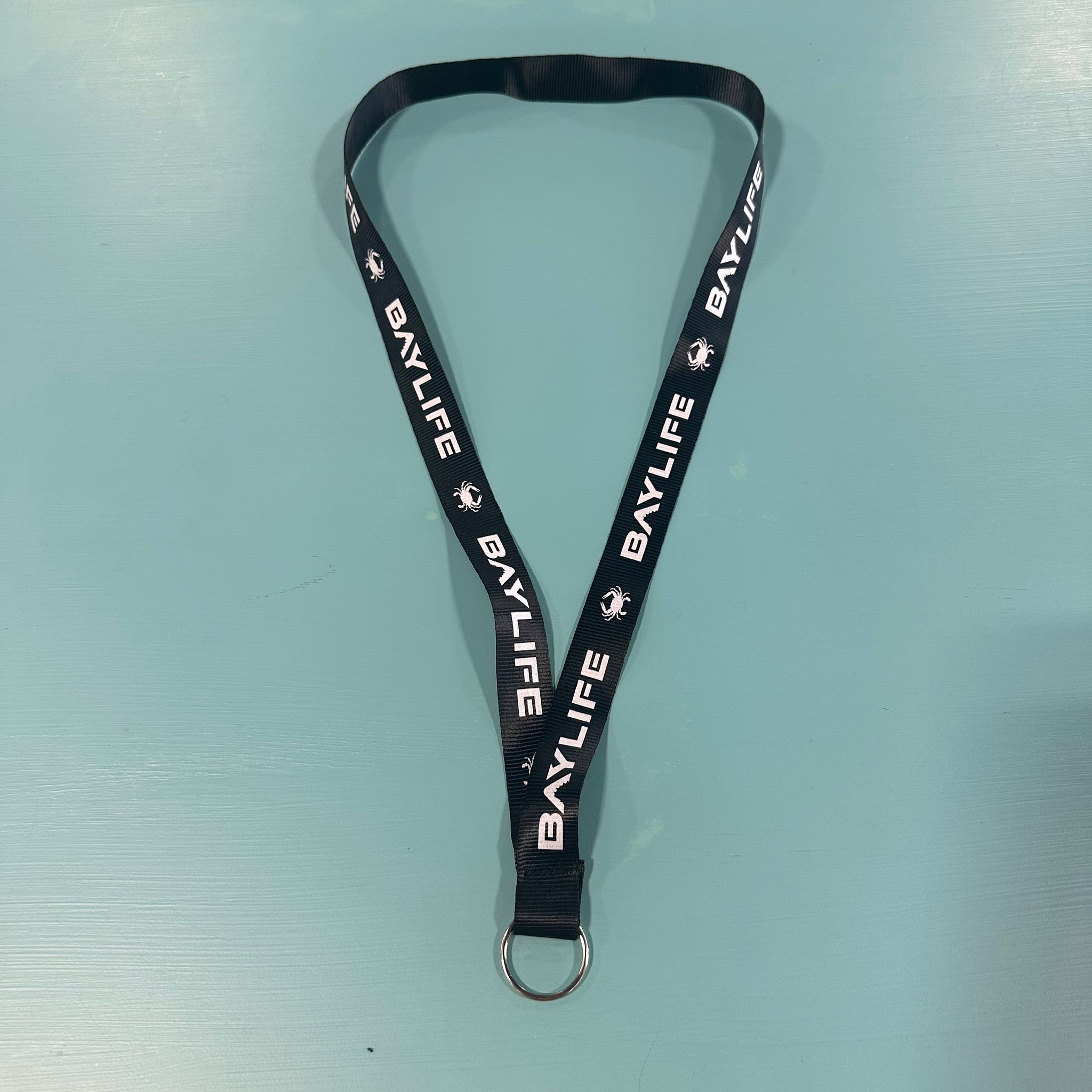 BAY LIFE "CRAB" BLACK LANYARD
