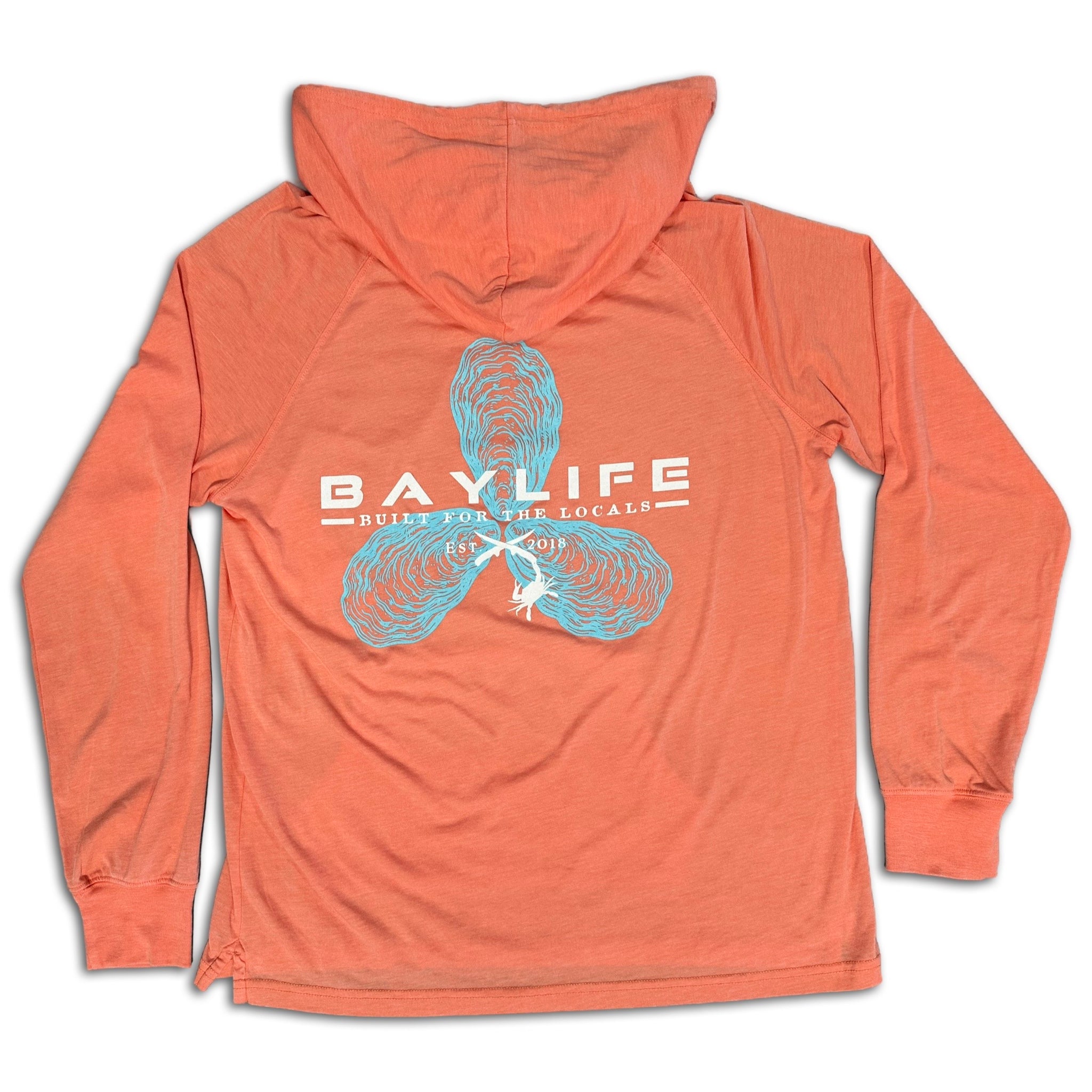 OYSTER PROPELLER SUNBURN HOODIE | CORAL