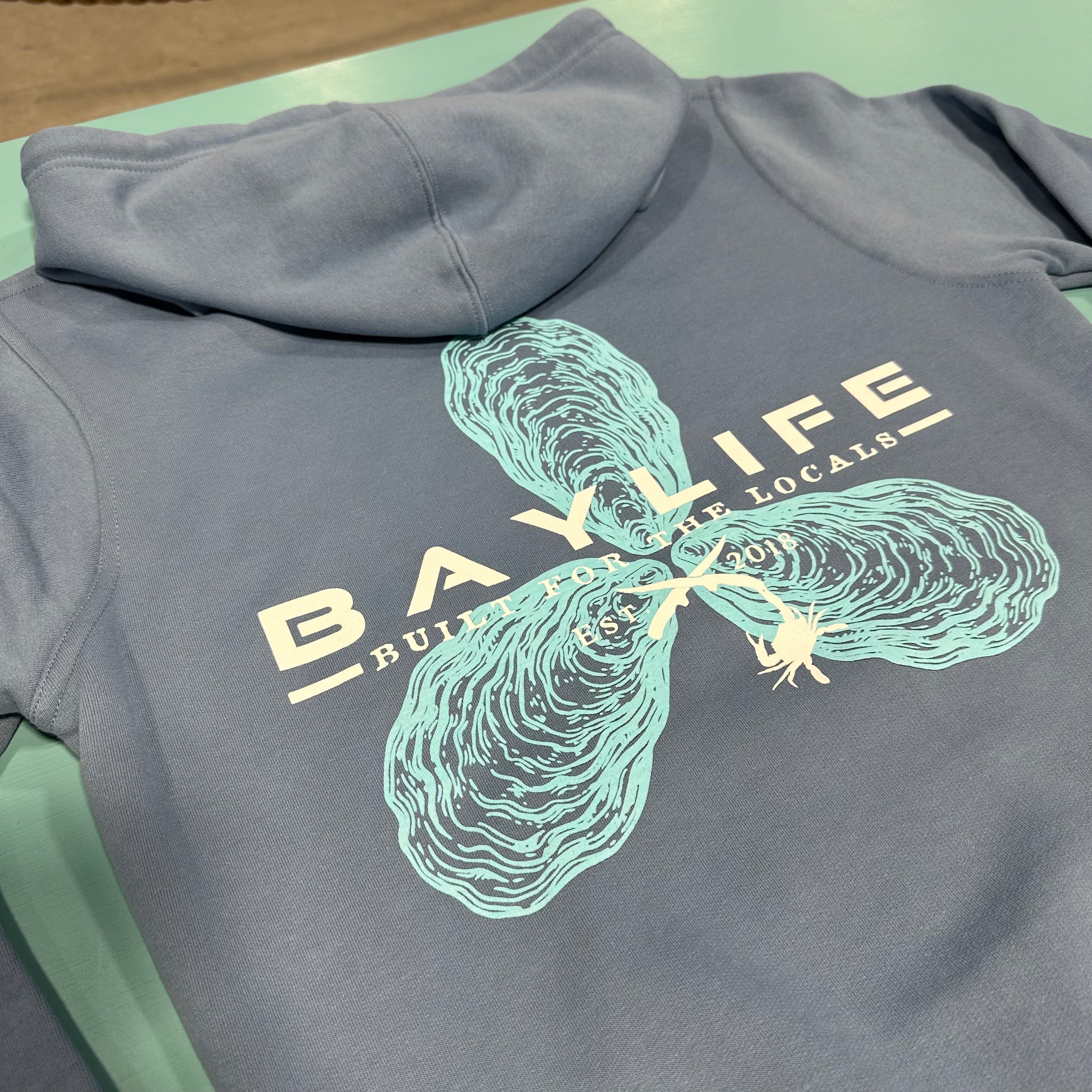 OYSTER PROPELLER PREMIUM FLEECE HOODIE | OCEAN BLUE