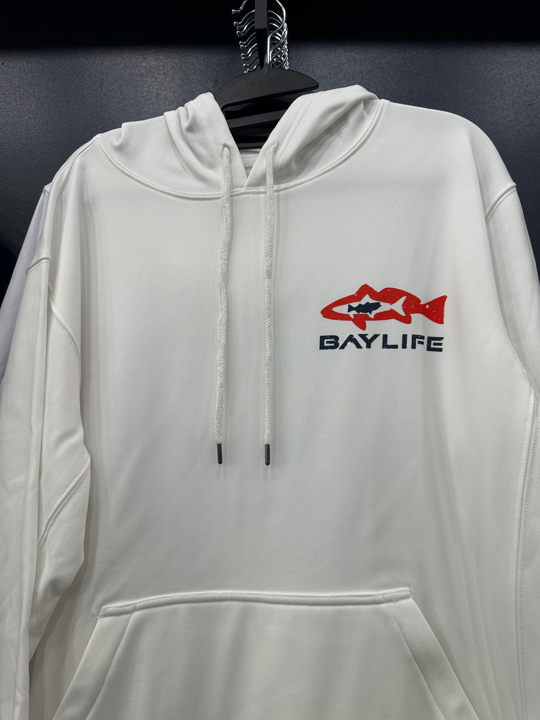 THREE FISH MAFIA PERFORMANCE FLEECE HOODIE | WHITE