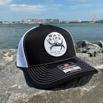 CRAB PATCH HAT | RICHARDSON 112 | BLACK/WHITE