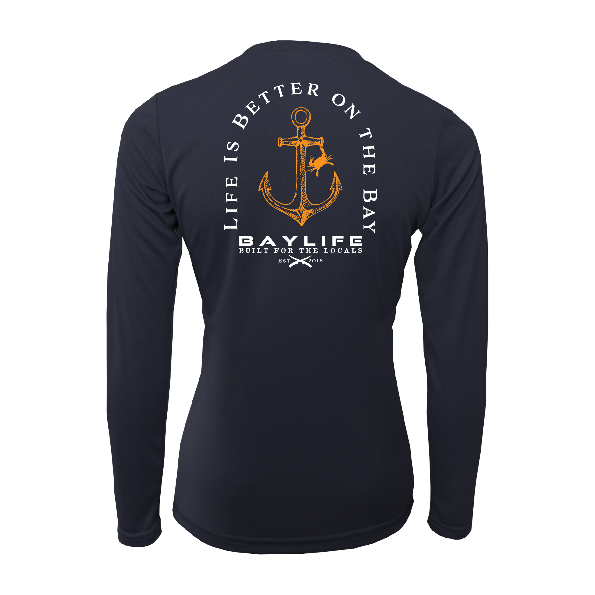 LADIES LIFE IS BETTER ON THE BAY PERFORMANCE FISHING LONG SLEEVE SHIRT