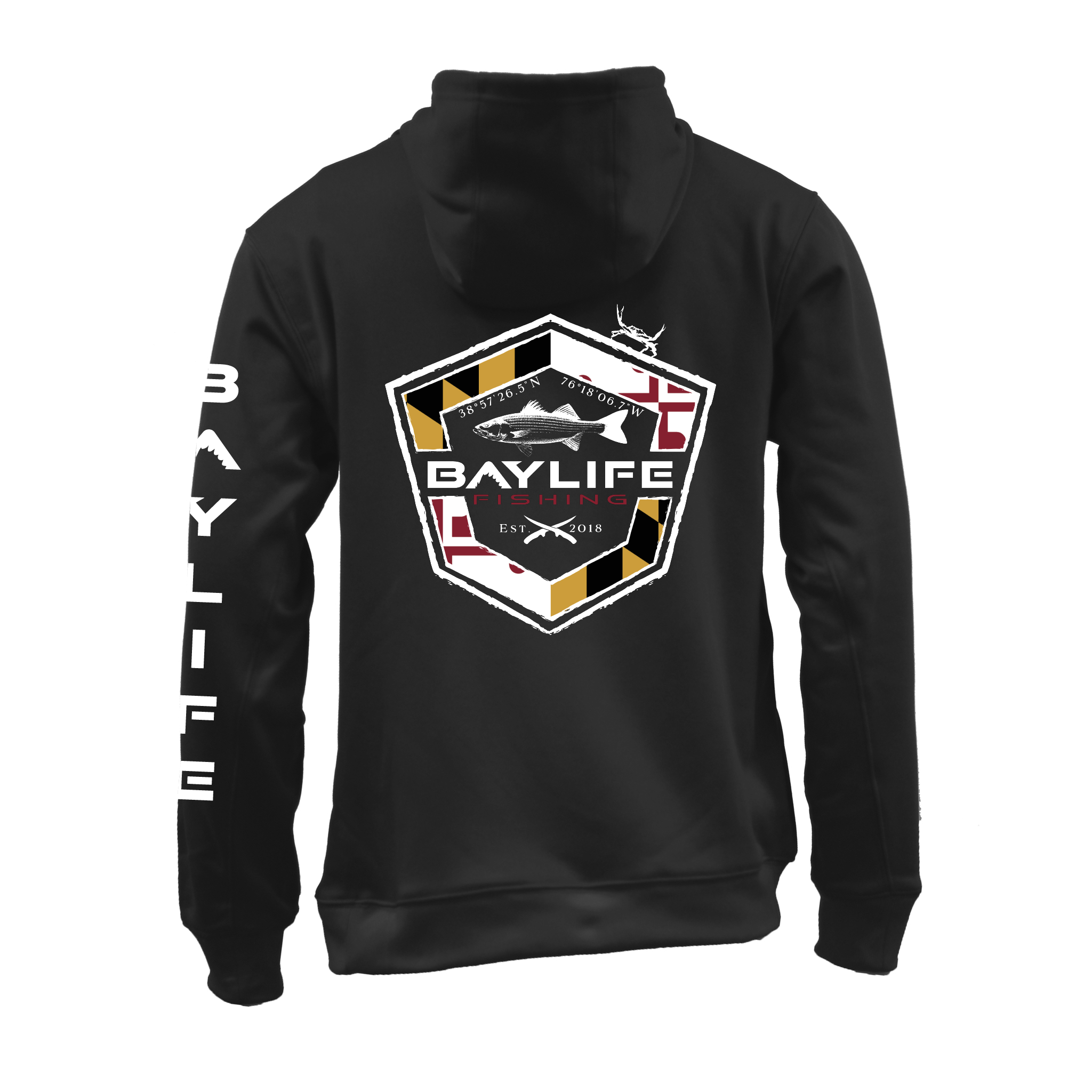 MARYLAND FLAG ROCKFISH PERFORMANCE FLEECE HOODIE