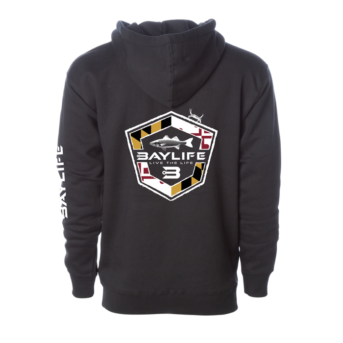 MARYLAND ROCKFISH HEAVYWEIGHT FLEECE HOODIE