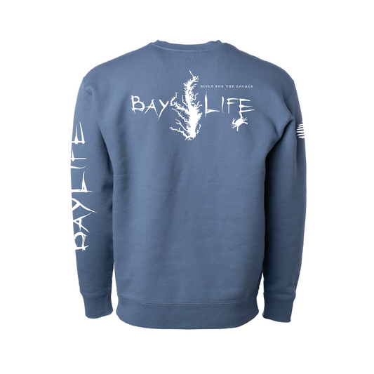 The Chesapeake | Heavyweight Fleece Crew Neck | Misty Blue