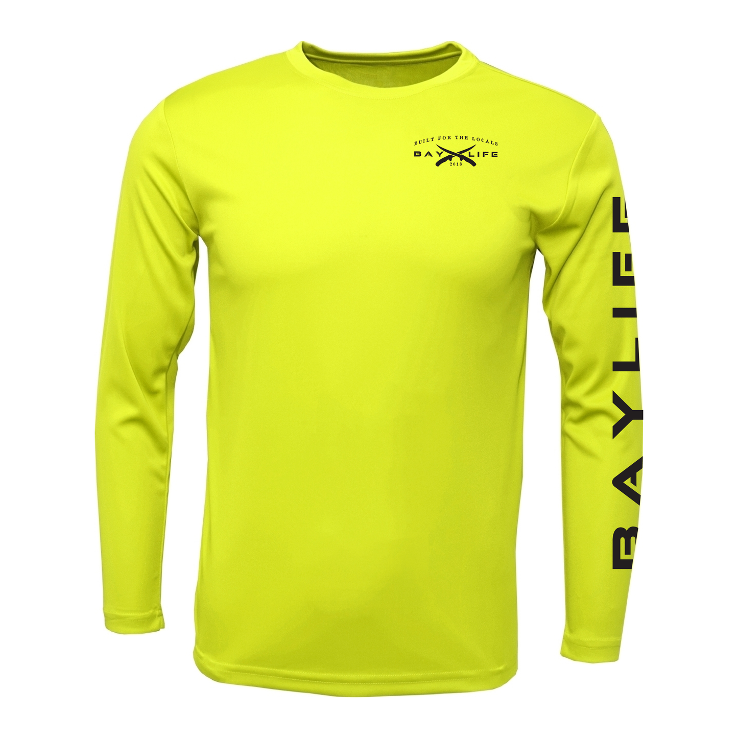 Don't Tread on Me Crab | Performance Long Sleeve | Chartreuse