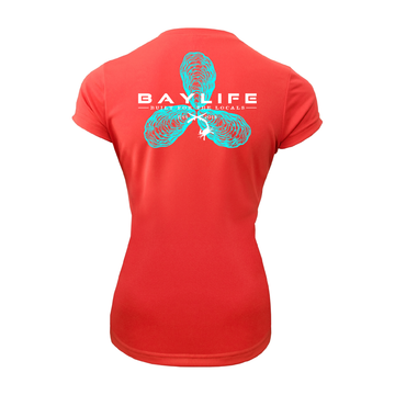 OYSTER PROPELLER LADIES PERFORMANCE FISHING SHORT SLEEVE SHIRT
