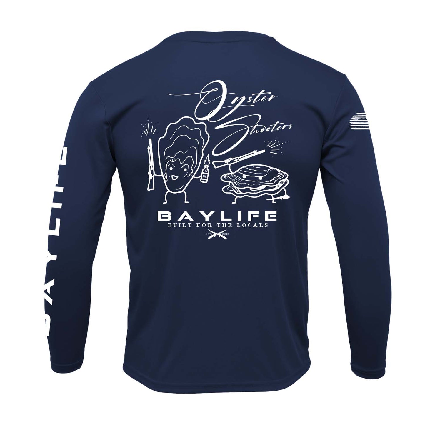 Oyster Shooters | UPF 50+ Performance Fishing Shirt | Navy