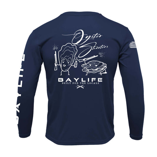 Oyster Shooters | Performance Long Sleeve | Navy