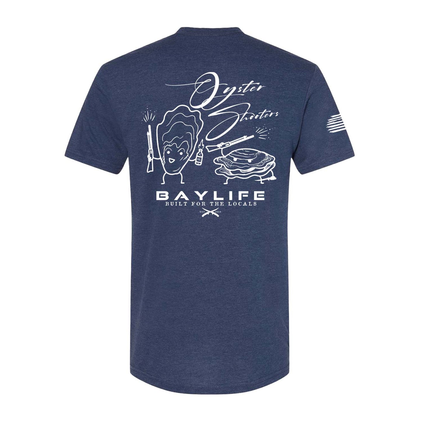 Oyster Shooters | Ultra Soft Short Sleeve | Navy Mist