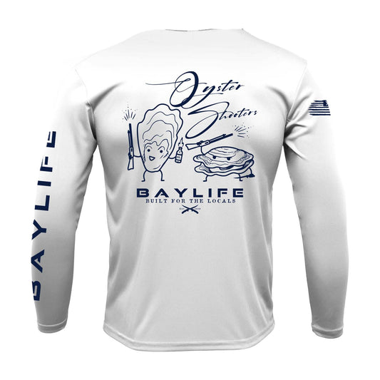 Oyster Shooters | Performance Long Sleeve | White