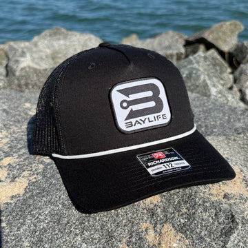 ANCHORHOOK HAT | BLACK/WHITE ROPE