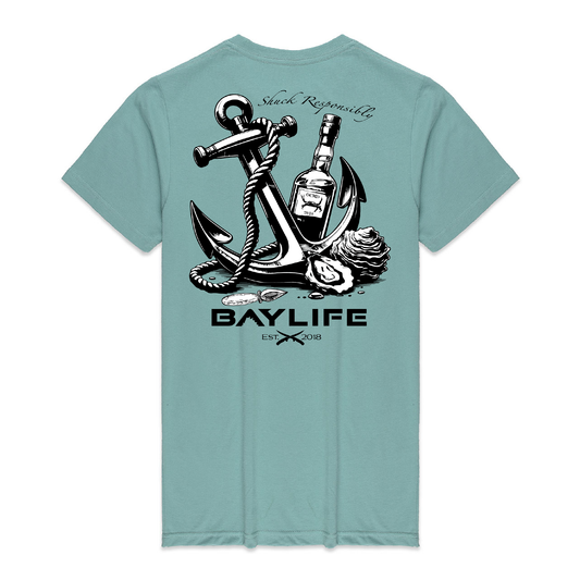 SHUCK RESPONSIBLY PREMIUM SHORT SLEEVE SHIRT | SAGE