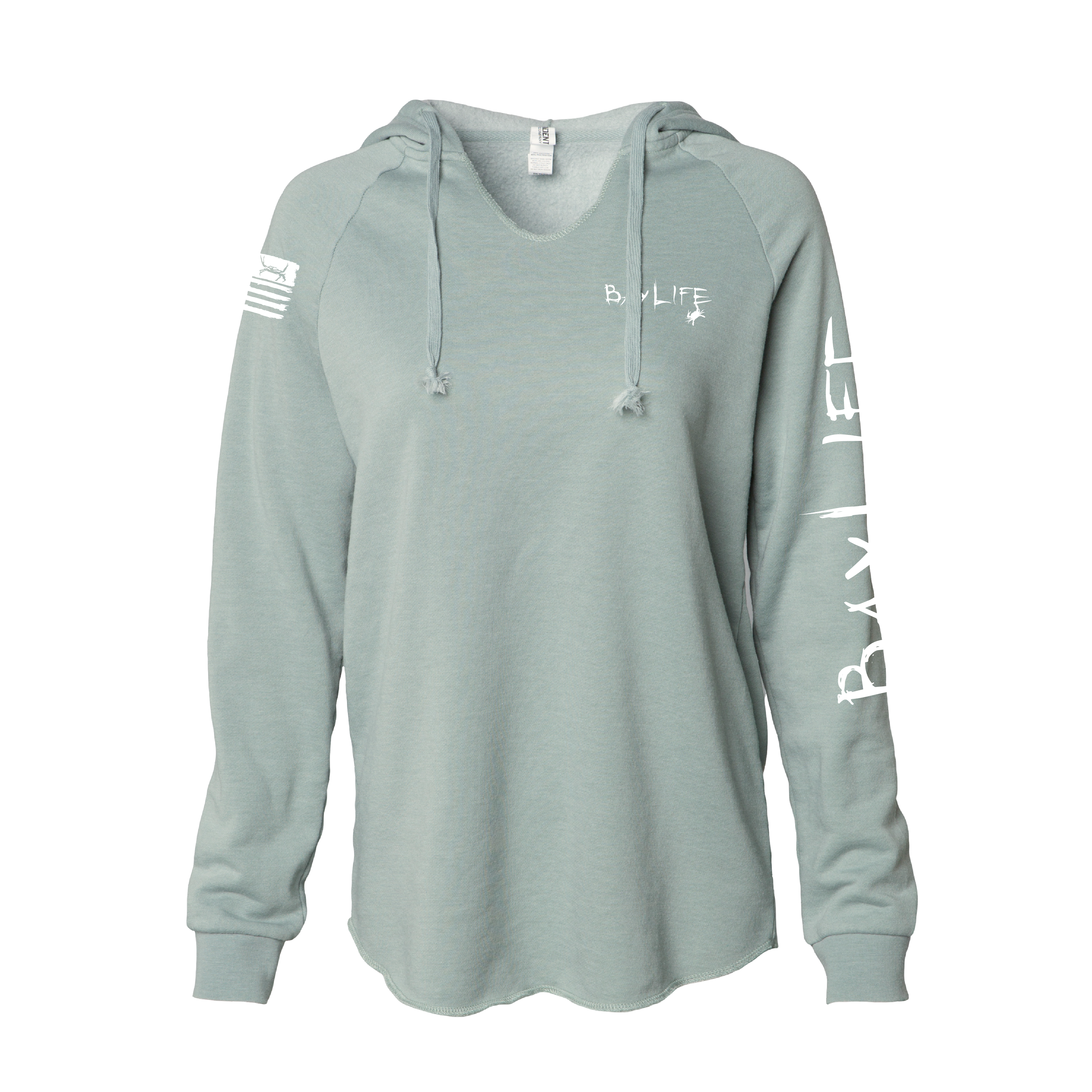 BAY WASHED LADIES PREMIUM FLEECE HOODIE