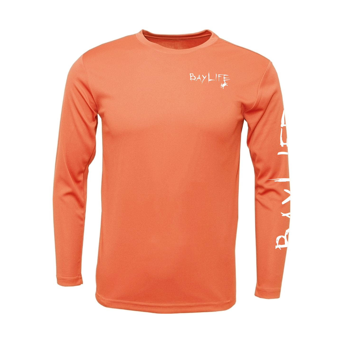 THE CHESAPEAKE PERFORMANCE FISHING LONG SLEEVE SHIRT | PEACH