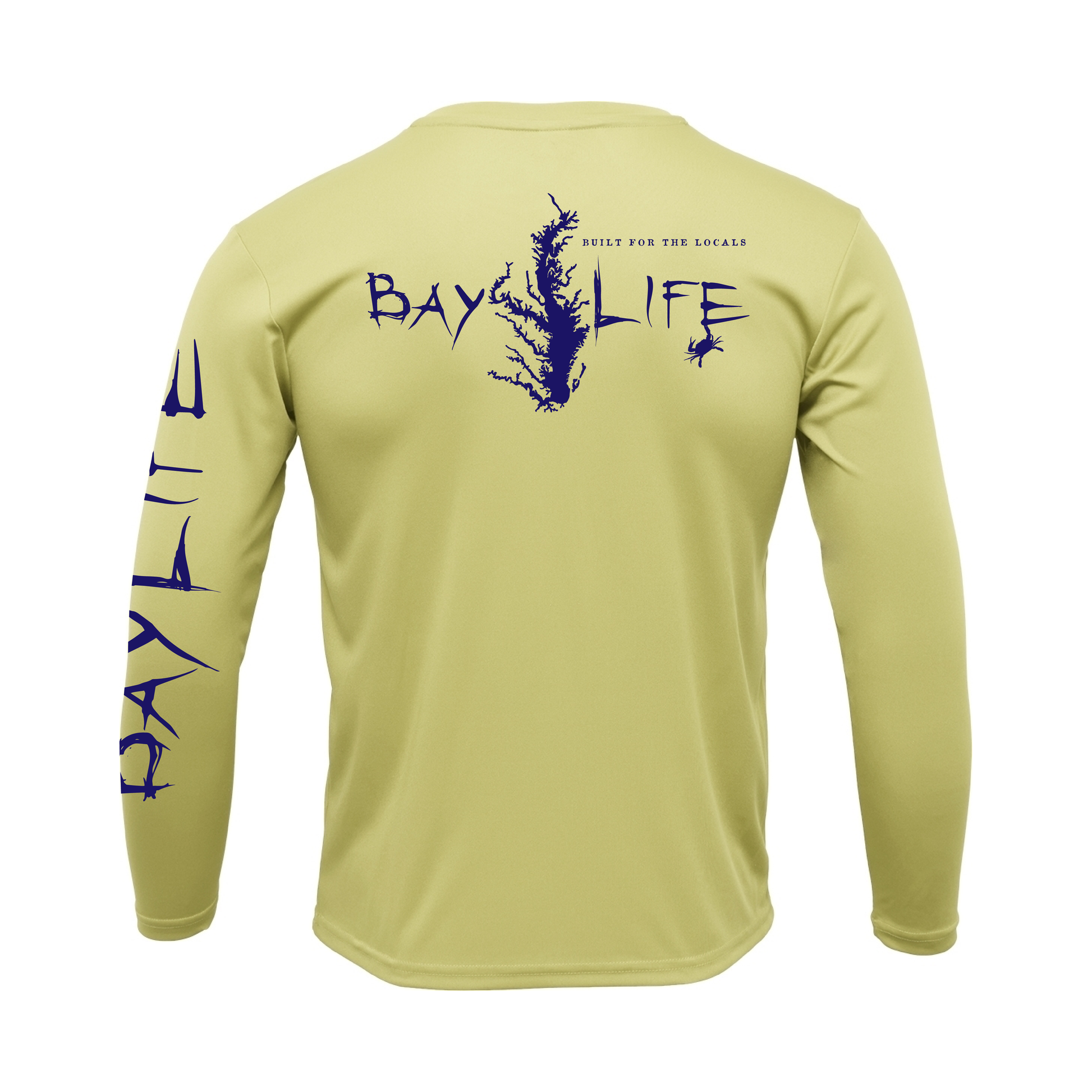 Bay Life Apparel Chesapeake Bay Performance Long Sleeve in Canary Yellow