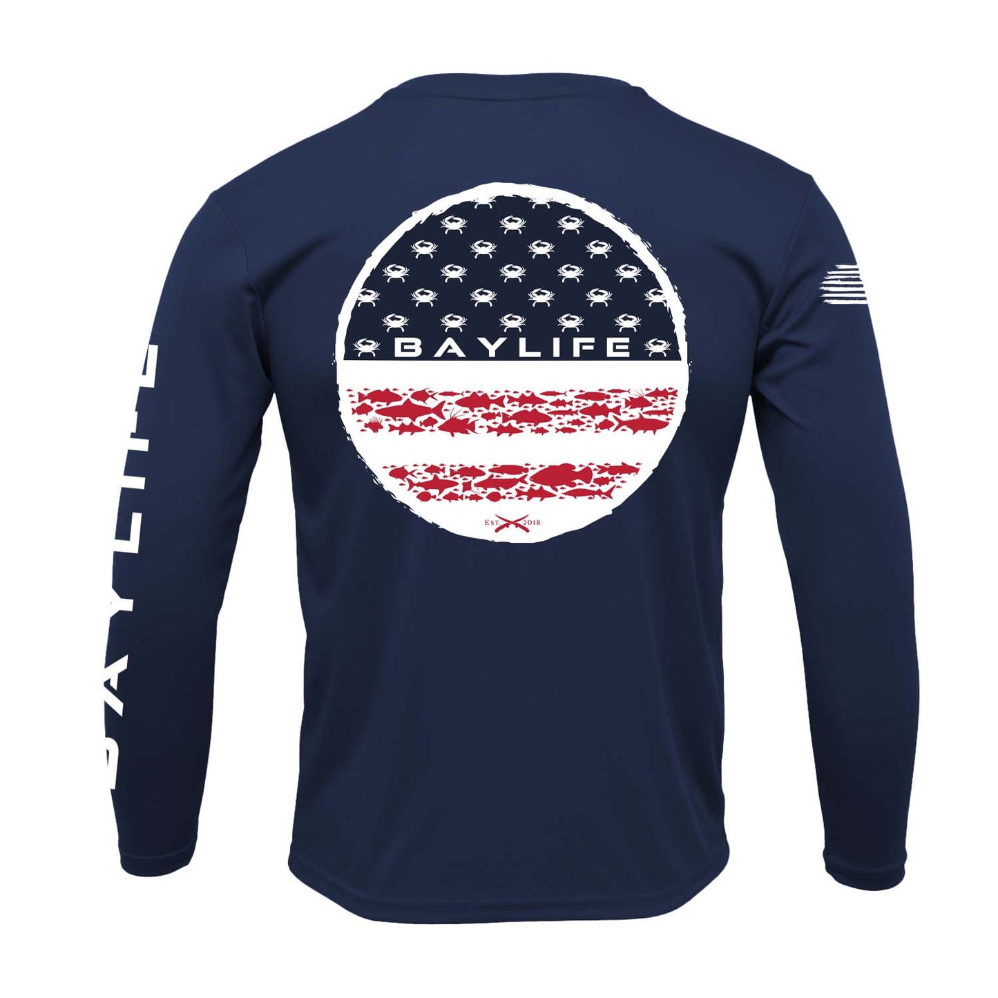 U.S. of Bay | Performance Long Sleeve | Navy