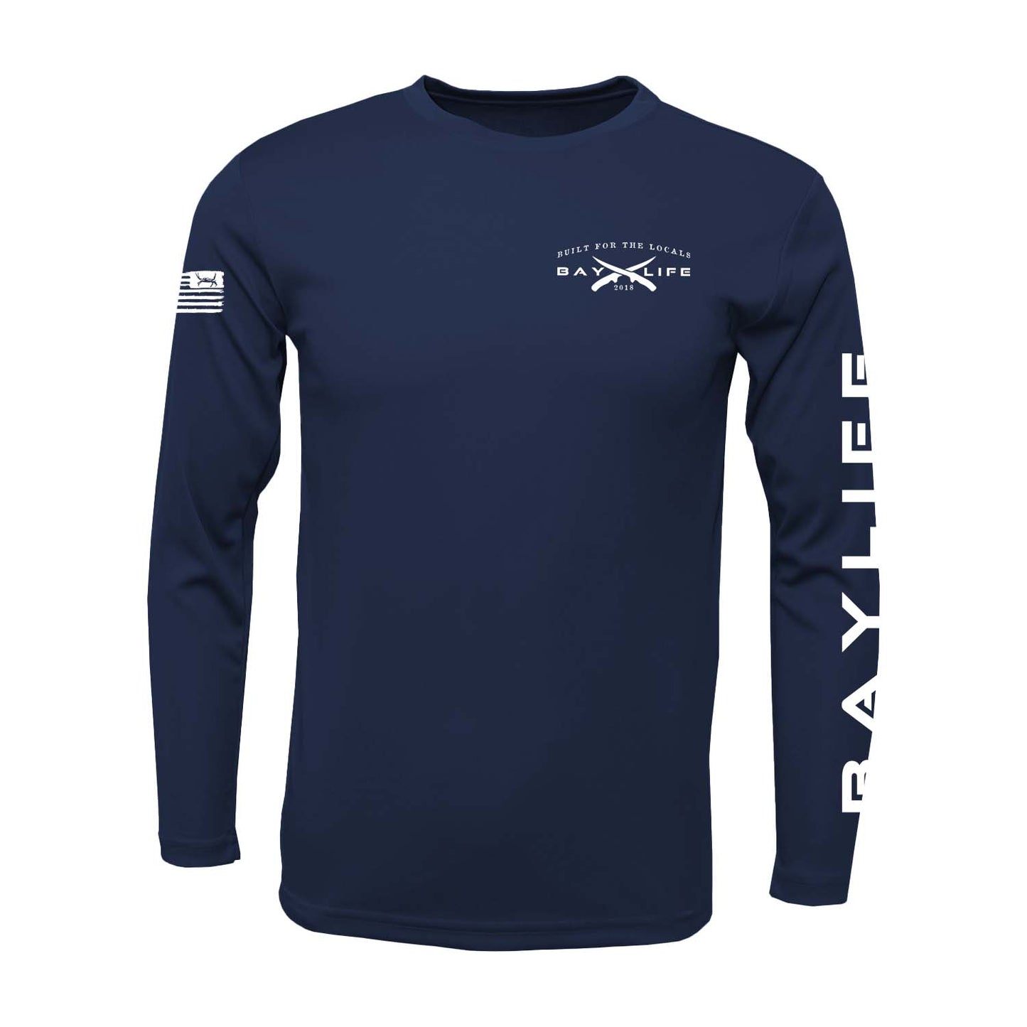 The U.S. of Bay Performance Long Sleeve T-Shirt | Navy