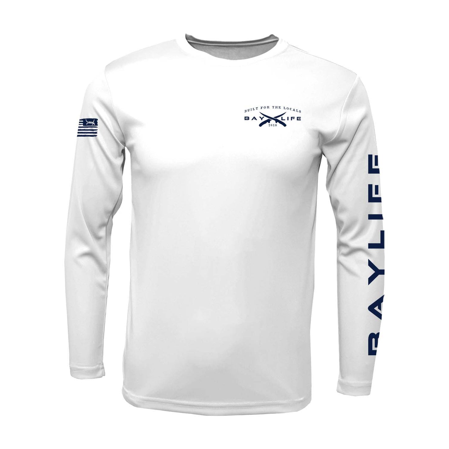 The U.S. of Bay Performance Long Sleeve T-Shirt | White