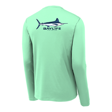 Baylife White Marlin | Performance Fishing Long Sleeve T-Shirt