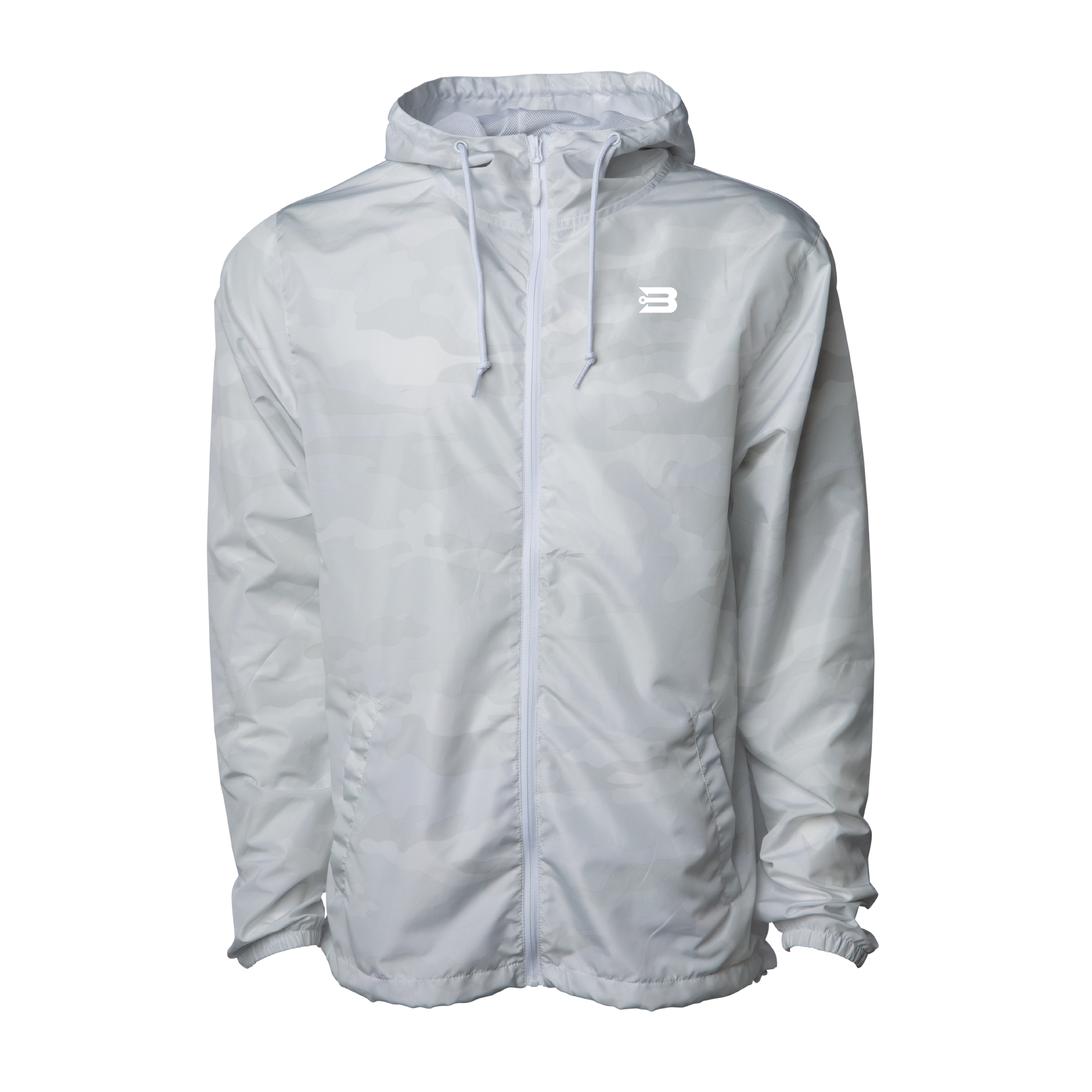 CROSSWINDS WINDBREAKER JACKET - WHITE CAMO