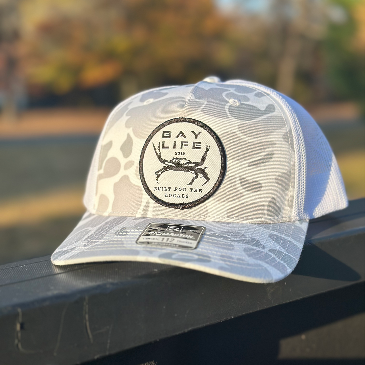 Local Crab | White Duck Camo Hat