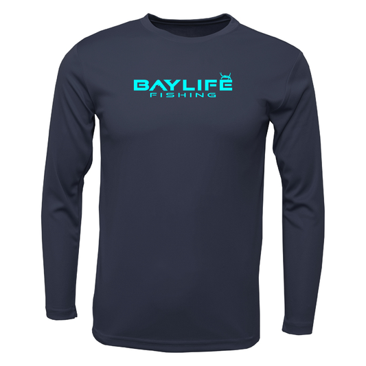 YOUTH PERFORMANCE FISHING LONG SLEEVE SHIRT | NAVY