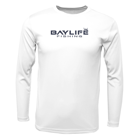 YOUTH PERFORMANCE FISHING LONG SLEEVE SHIRT | WHITE