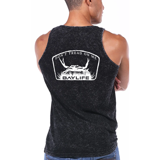 GADSDEN CRAB MINERAL WASHED TANK TOP | BLACK