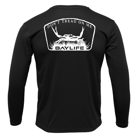 GADSDEN CRAB PERFORMANCE FISHING LONG SLEEVE SHIRT | BLACK