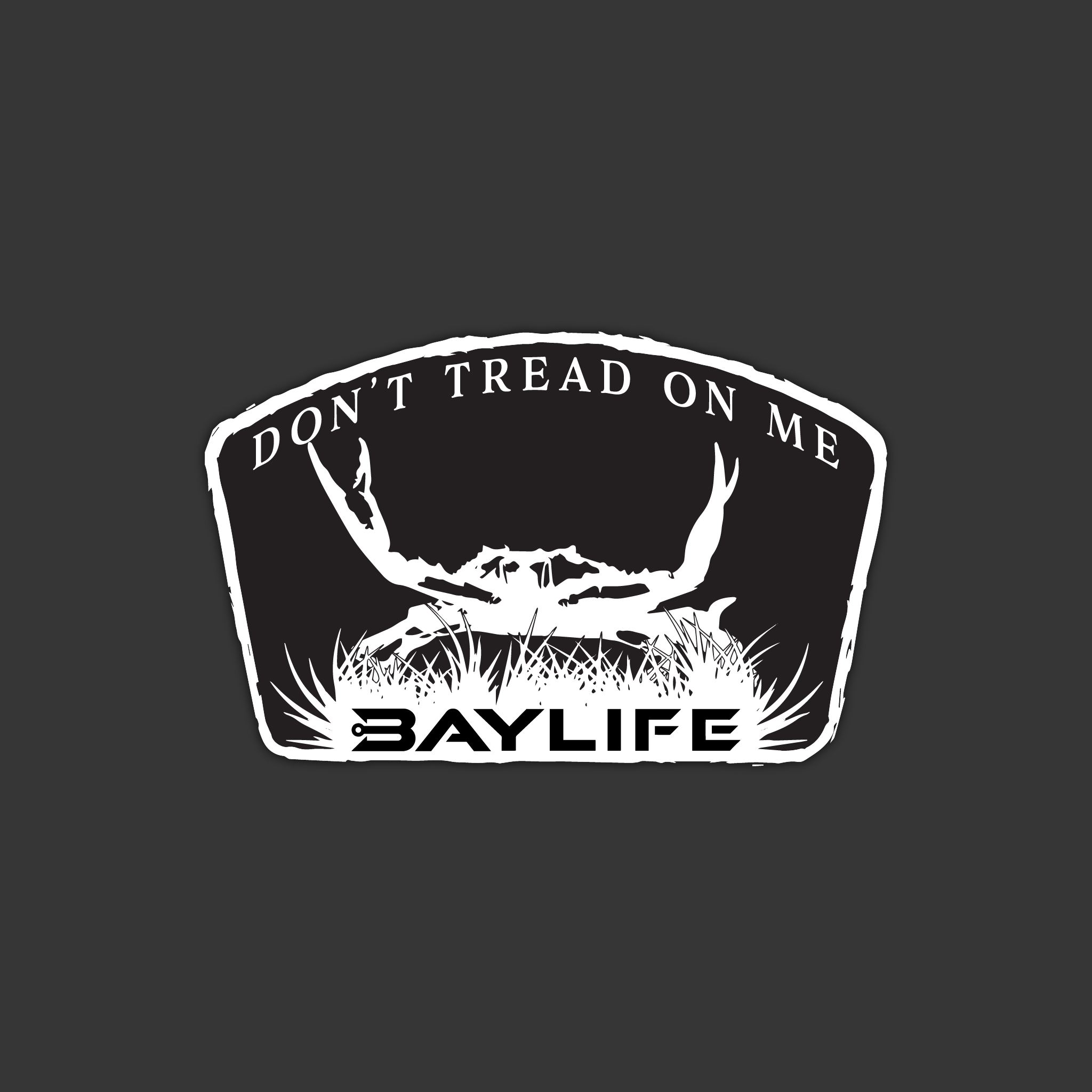 Bay Life Sticker | Don't Tread on Me Crab