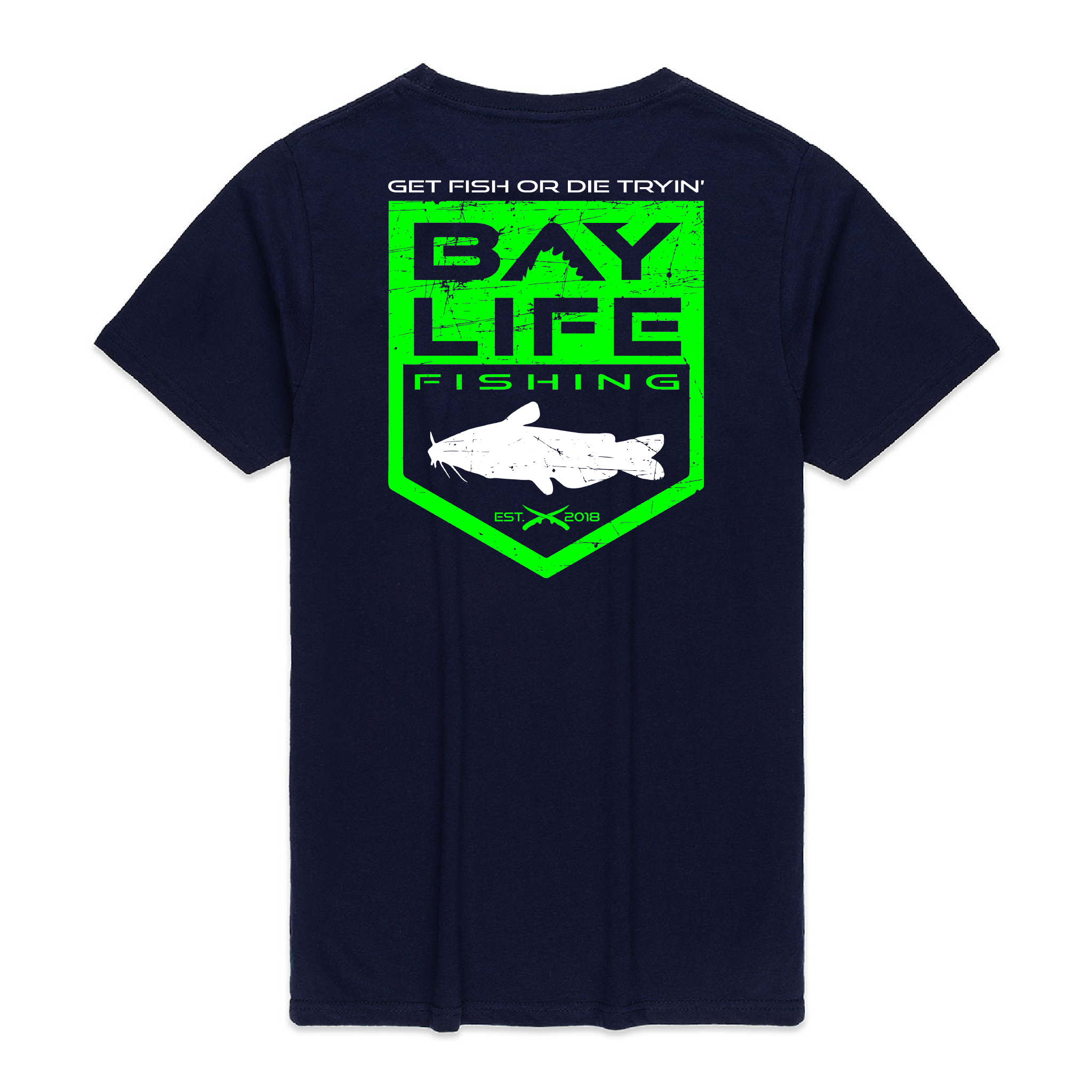 GET FISH OR DIE TRYIN' CATFISH PREMIUM SHORT SLEEVE SHIRT
