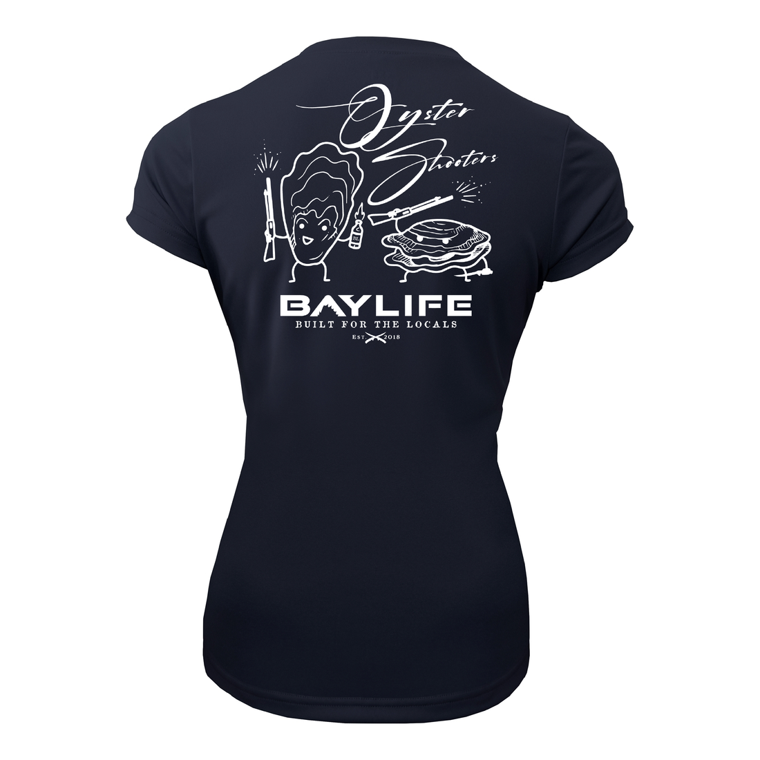 OYSTER SHOOTERS LADIES PERFORMANCE FISHING SHORT SLEEVE SHIRT