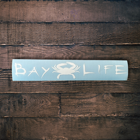 All-Weather Vinyl Decal | Bay Life Crab
